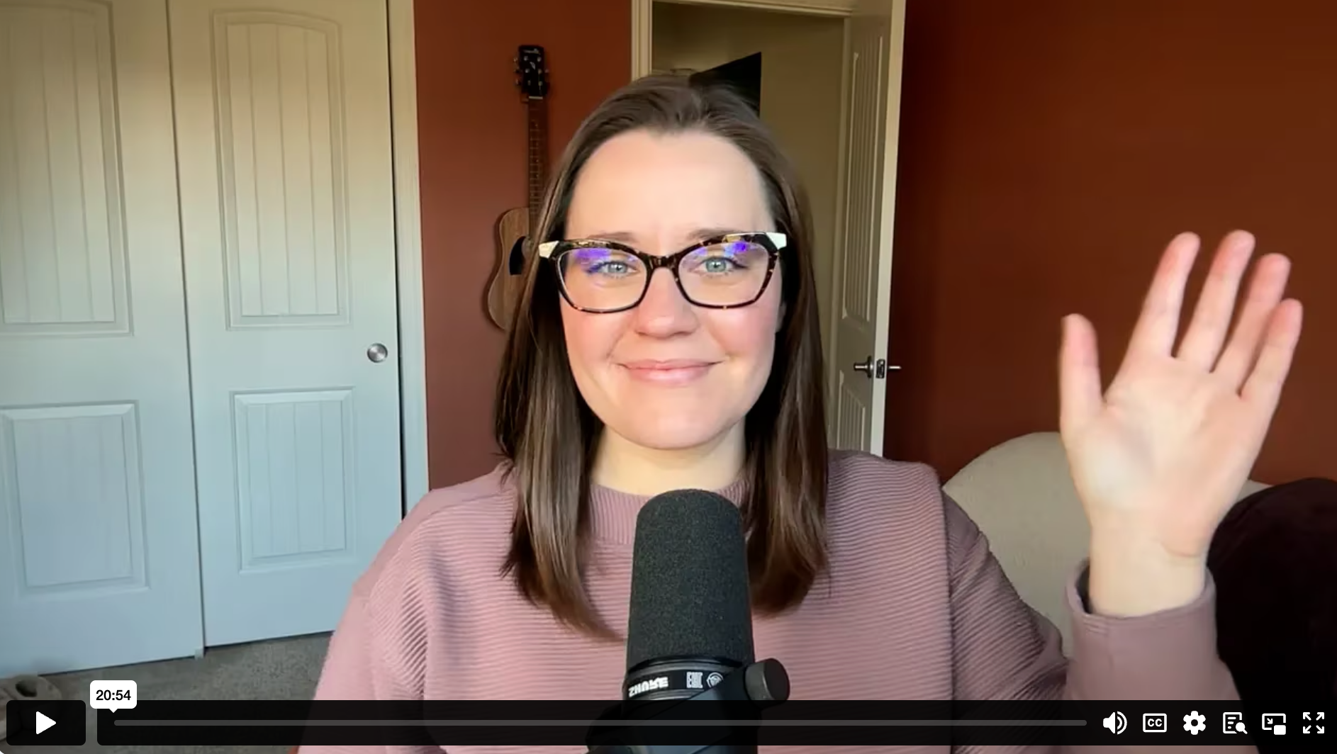 Maegan leads a guided meditation for pausing and recentering during holiday season stress